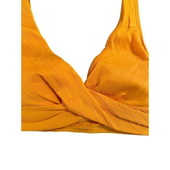 Sea Level Women's Casablanca Cross Front Multi Fit Bikini Top Size 12 Orange NWT - Picture 6 of 7